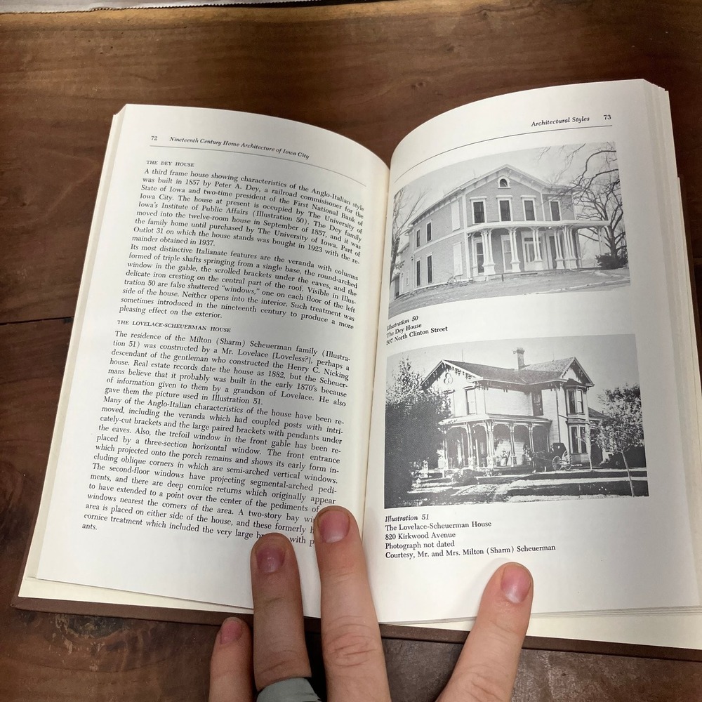 Nineteenth Century Home Architecture of Iowa City Keyes 1966 University of Iowa - Picture 10 of 12